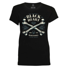 BLACK HEART Bones női póló fekete női póló