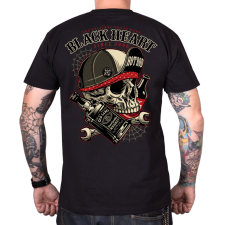BLACK HEART Commander férfi póló fekete férfi póló