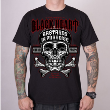 BLACK HEART Férfi póló Black Heart Bastard In Paradise fekete férfi póló
