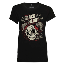 BLACK HEART Ghost Face női póló fekete női póló