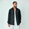  Black Long Jacquard Shirt