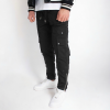  Black Multipocket Pants - fekete oldalzsebes nadrág - Méret: XXL