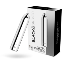  BLACK&SILVER - KAILAN 2 – ezüst vibráló mágneses golyó vibrátorok