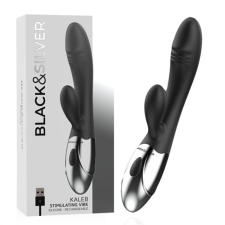  BLACK&SILVER- KALEB STIMULÁLÓ NYÚLVIBRÁTOR vibrátorok
