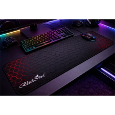 BlackBird Gamer egérpad TacticField 90x40cm 3mm fekete varrott szegély BH1828 egérpad