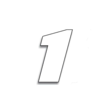 BlackBird Versenyszám 1 20x25cm Fehér egyéb motorkerékpár alkatrész