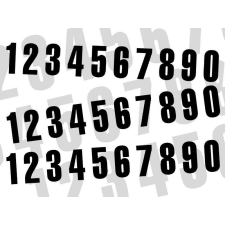 BlackBird Versenyszám 4 16x7,5cm Fekete egyéb motorkerékpár alkatrész