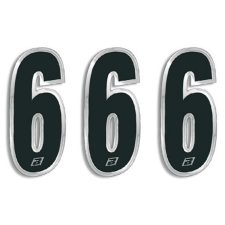 BlackBird Versenyszámok - 15x7 cm BLACKBIRD Vázak, idomok, kiegészítők Kiegészítő egyéb motorkerékpár alkatrész