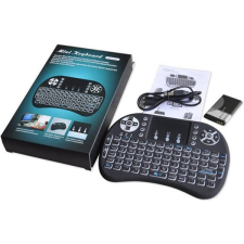 BlackBird Vezeték Nélküli Multimédiás Mini Billentyűzet, Háttérvilágítás, UK billentyűzet