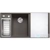 Blanco AXIA III 6 S SILGRANIT® mosogatótál Infino lefolyó-távműködtetővel, baloldali főmedencével, üveg vágólappal vulkánszürke (527226)