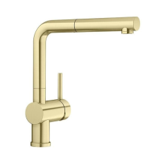 Blanco Blanco LINUS-S mosogató csaptelep kihúzható zuhany szatén arany 526684 csaptelep