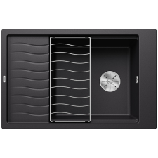 Blanco ELON XL 6 S fekete exc.n.InFino mosogatótálca