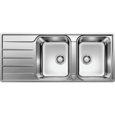 Blanco LEMIS 8S-IF-EXC két furattal Rozsdamentes mosogatótál (523037) (523037) mosogatótálca
