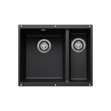 Blanco ROTAN 340/160-U balos  fekete exc. nélk. mosogatótálca