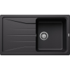 Blanco SONA 5S Silgranit egymedencés csepegtetőtálcás gránit mosogató, szifonnal, fekete, beépíthető