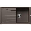 Blanco SONA 5S Silgranit egymedencés csepegtetőtálcás gránit mosogató, szifonnal, kávébarna, beépíthető