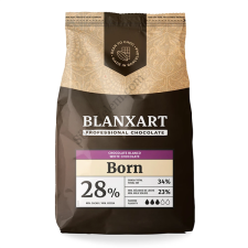  Blanxart Born 28%-os fehércsokoládé korong 1 kg csokoládé és édesség