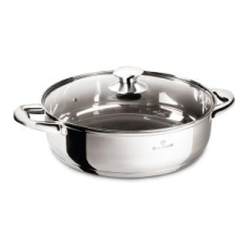  Blaumann Alacsony lábas üvegfedõvel 28 cm 7 literes rozsdamentesGourmet Line BL-3867 edény