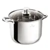 Blaumann Blaumann Fazék üvegfedõvel 26 cm 9,5 literes rozsdamentes Gourmet Line BL-3870