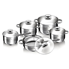 Blaumann Rozsdamentes acél edénykészlet 10 db Jumbo Gourmet Line BL-1637 edény