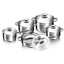 Blaumann Rozsdamentes acél edénykészlet 10 db Jumbo Gourmet Line BL-1637 (BL-1637) edény