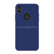 BLAUTEL 4-OK SILK műanyag telefonvédő (gumírozott, logó kivágás) SÖTÉTKÉK (SCIXPA) tok és táska