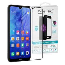 BLAUTEL Xiaomi Redmi Note 8T, 4-OK üvegfólia, 3D, 9H, Teljes, Fekete mobiltelefon kellék