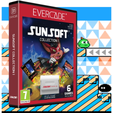 Blaze Entertainment Evercade #31, Sunsoft Collection 1, 6in1, Retro, Multi Game, Játékszoftver csomag videójáték