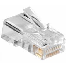BLM RJ45 UTP Cat5e csatlakozó dugó tömör kábelhez, 1db kábel és adapter
