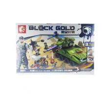 Block Gold összerakható tank figurákkal játékfigura