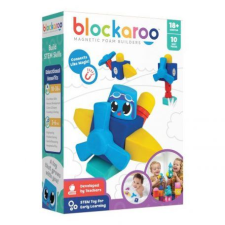 Blockaroo 10 darabos Magnetic Foam Blocks Small Plane építőjáték (5425002309022) (5425002309022) kreatív és készségfejlesztő