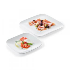 Blomus Tányér szett 2db-os szögletes 18/24cm porcelán Amilio 24024 konyhai eszköz