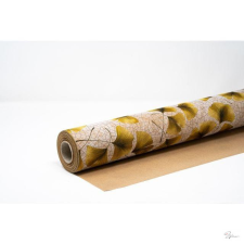 Bloomi Csomagolópapír gingko mintával 750mmx20m sárga,natúr dekorációs kellék