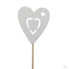 Bloomi Szív betûzõs fa 7 cm fehér S/5 dekorációs kellék