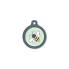Blucky Bee Lime Green Dog Tag large