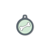 Blucky Bone Pastel Green Dog Tag large