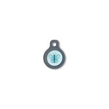 Blucky Butterfly Turquoise Blue Dog Tag small nyakörv, póráz, hám kutyáknak