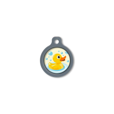 Blucky Ducky Pastel Yellow Dog Tag medium nyakörv, póráz, hám kutyáknak