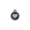 Blucky Heart Black Dog Tag medium