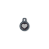 Blucky Heart Black Dog Tag small