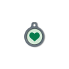 Blucky Heart Pastel Green Dog Tag medium