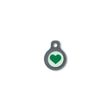 Blucky Heart Pastel Green Dog Tag small nyakörv, póráz, hám kutyáknak