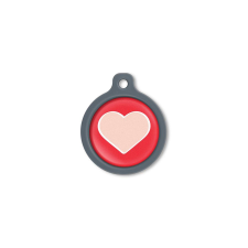 Blucky Heart Red Dog Tag large nyakörv, póráz, hám kutyáknak