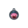 Blucky Lotus Dark PInk Dog Tag large