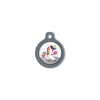 Blucky Unicorn White Dog Tag medium