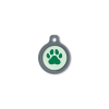 Blucky Wild Paw Pastel Green Dog Tag medium