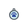 Blucky Wild Paw Pastel Turquoise Dog Tag large