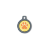 Blucky Wild Paw Yellow Dog Tag medium