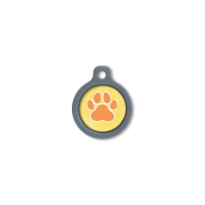 Blucky Wild Paw Yellow Dog Tag medium nyakörv, póráz, hám kutyáknak