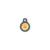 Blucky Wild Paw Yellow Dog Tag small